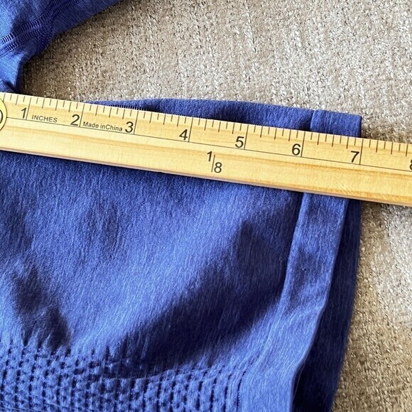 Alphalete Seamless Athletic Bike Shorts Women's Small Purple Mid-Rise Stretch - Picture 5 of 10